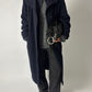 Long wool coat | Dark blue