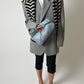Oversized wool blend blazer | Grey