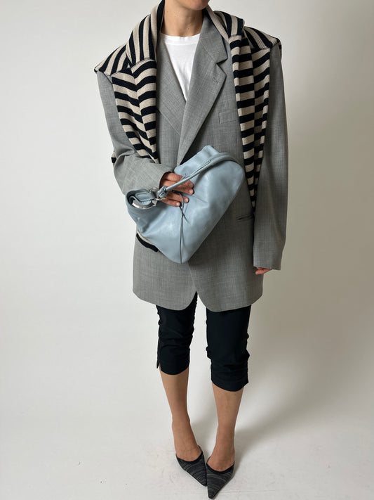 Oversized wool blend blazer | Grey
