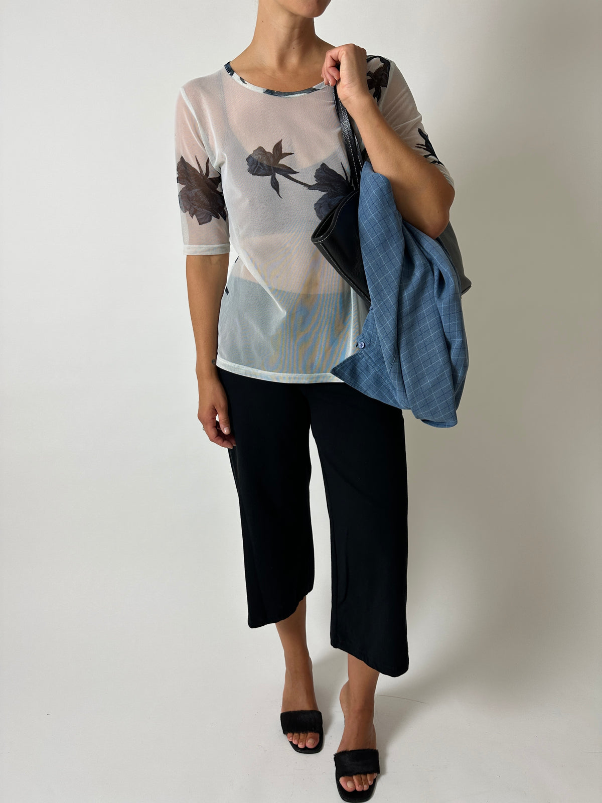 Sheer print top | Ice