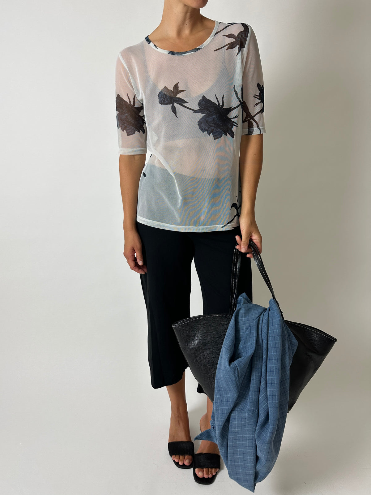 Sheer print top | Ice