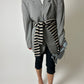 Oversized wool blend blazer | Grey