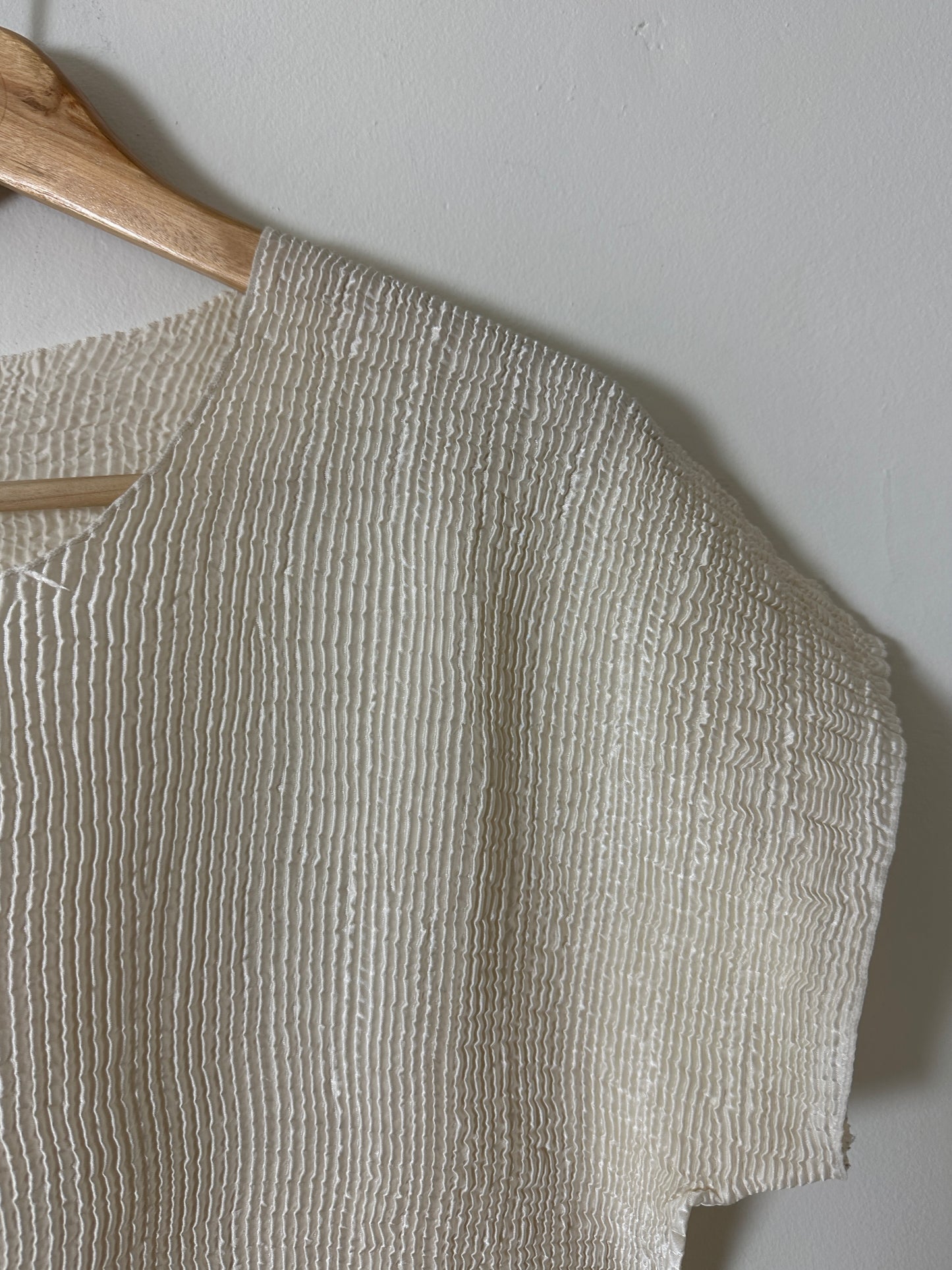 Pleated top | Off white