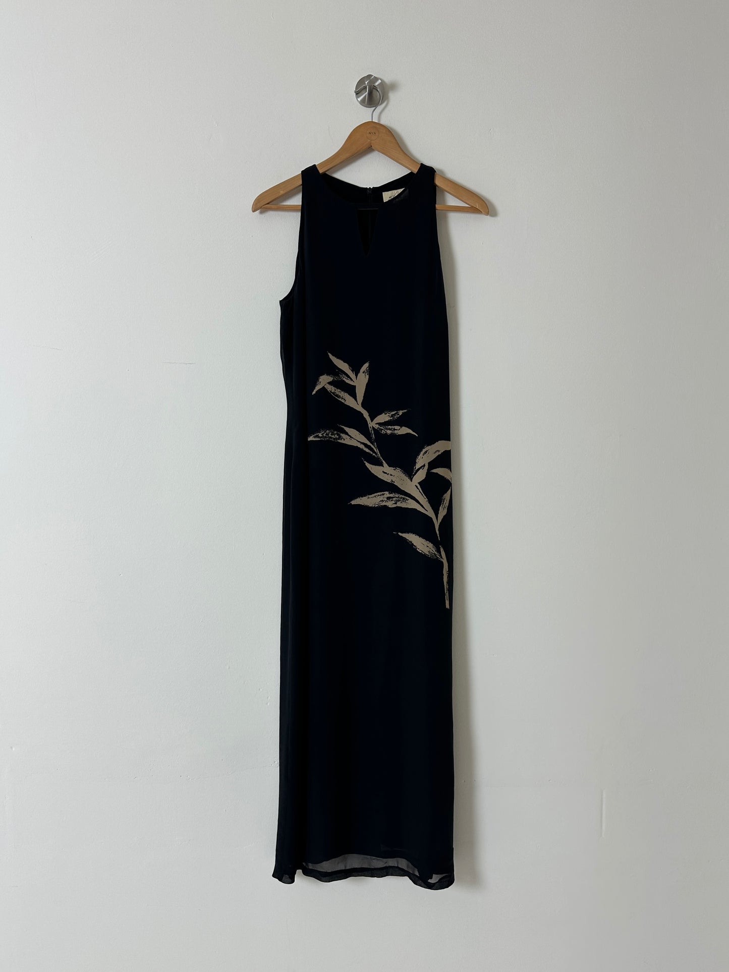 Long sheer dress | Black