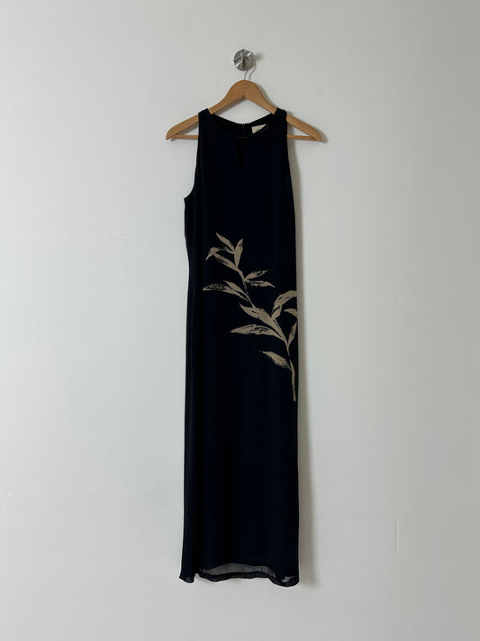 Long sheer dress | Black