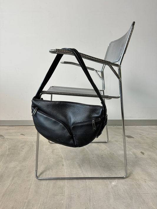 Leather shoulder bag | Black