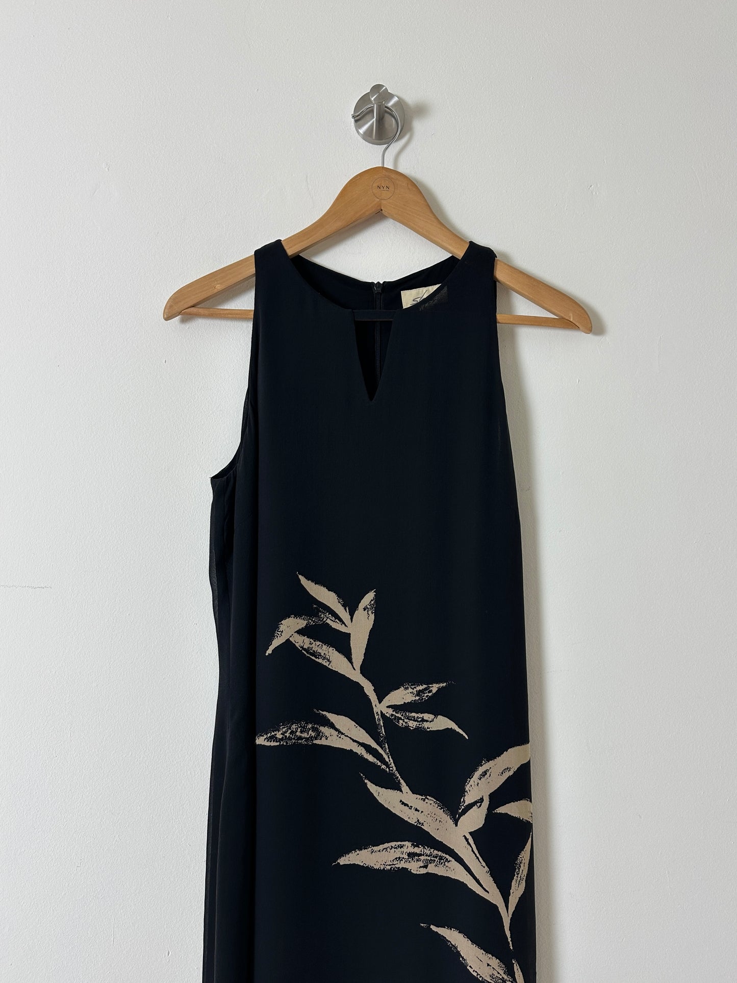 Long sheer dress | Black