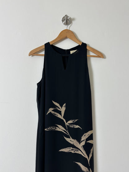 Long sheer dress | Black