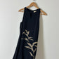 Long sheer dress | Black