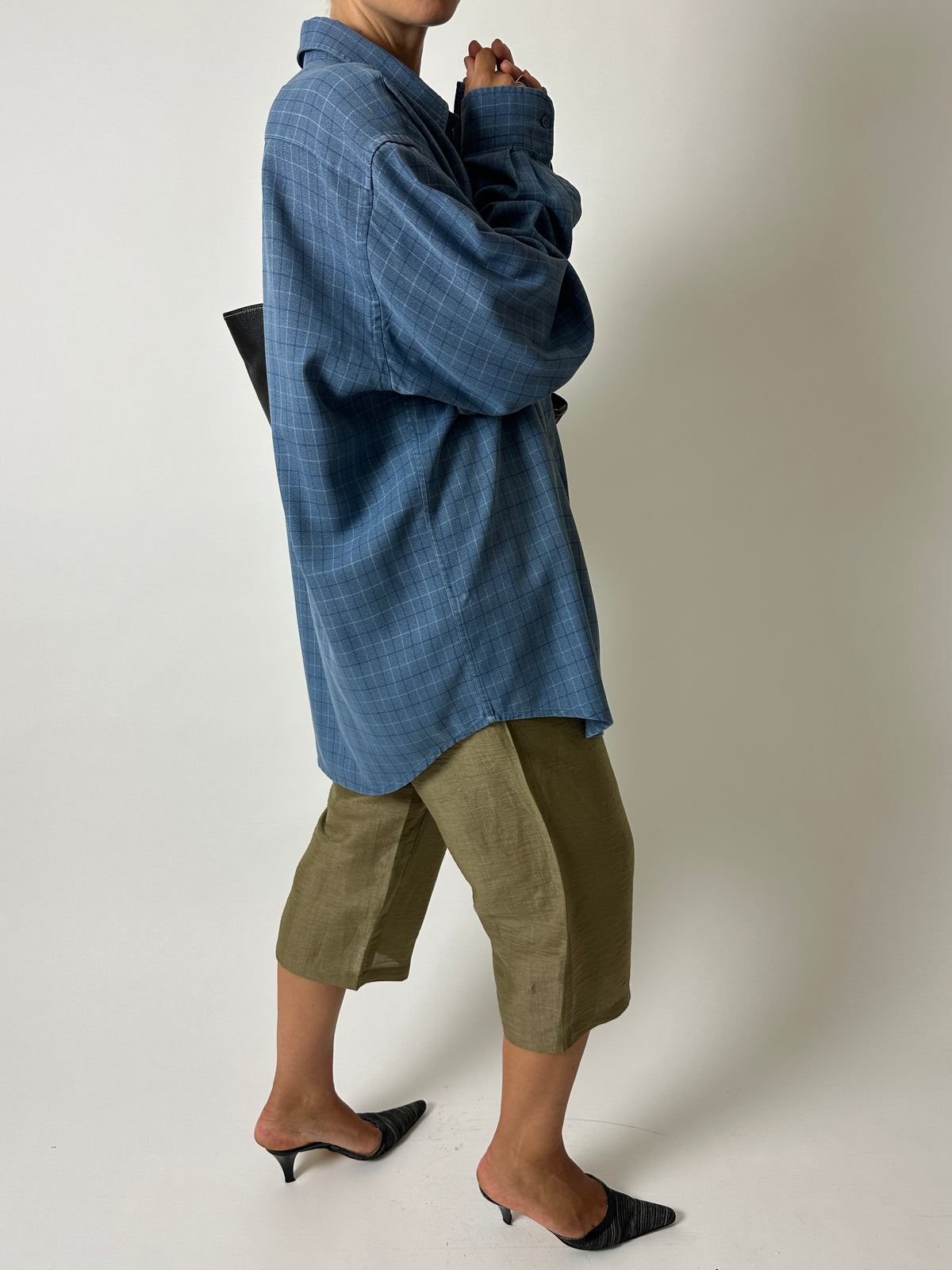 Relaxed checked shirt | Blue
