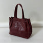 Leather shoulder bag | Bordeaux