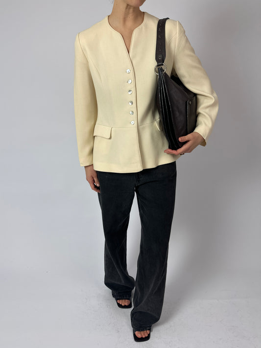 Leather shoulder / crossbody bag | Dark Brown