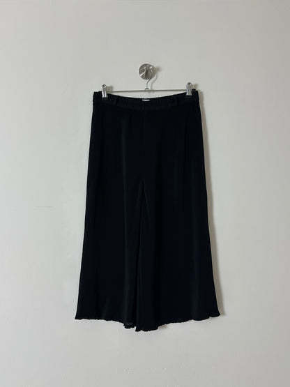 pleated culotte | Black