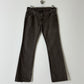 Low waist bootleg denim | Soft brown