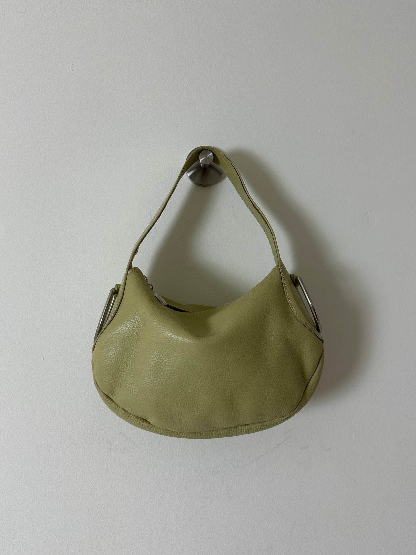 Leather hand bag | Olive green