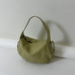 Leather hand bag | Olive green
