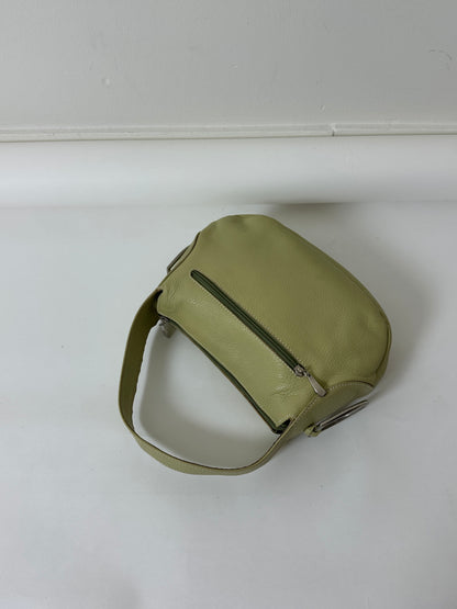 Leather hand bag | Olive green