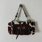Cow leather shoulder bag | Brown