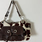 Cow leather shoulder bag | Brown