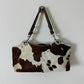 Cow leather shoulder bag | Brown