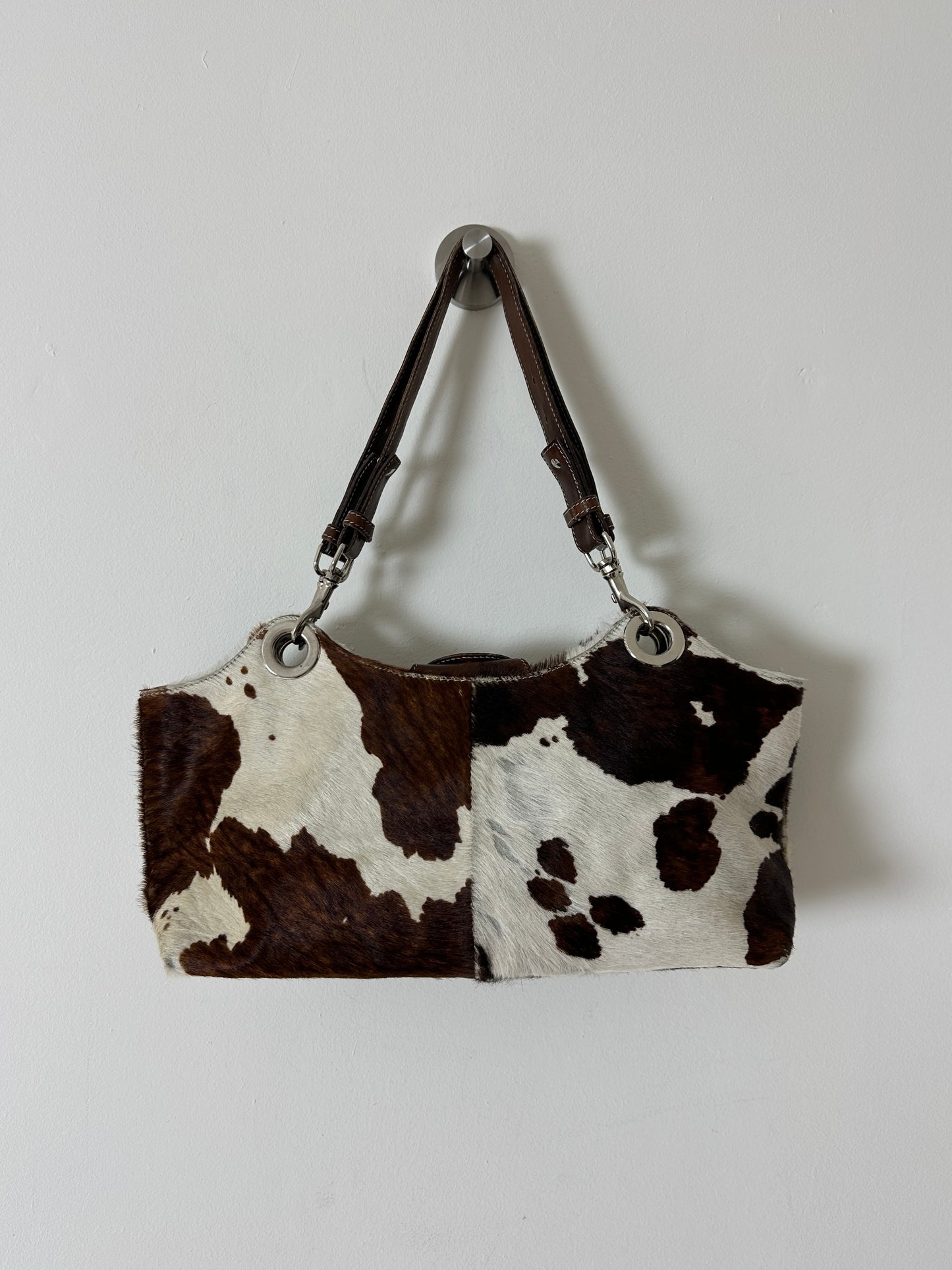 Cow leather shoulder bag | Brown