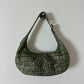 Leather shoulder bag | Forest green