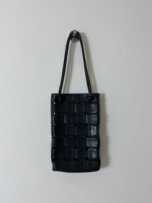 Woven leather bag | Night