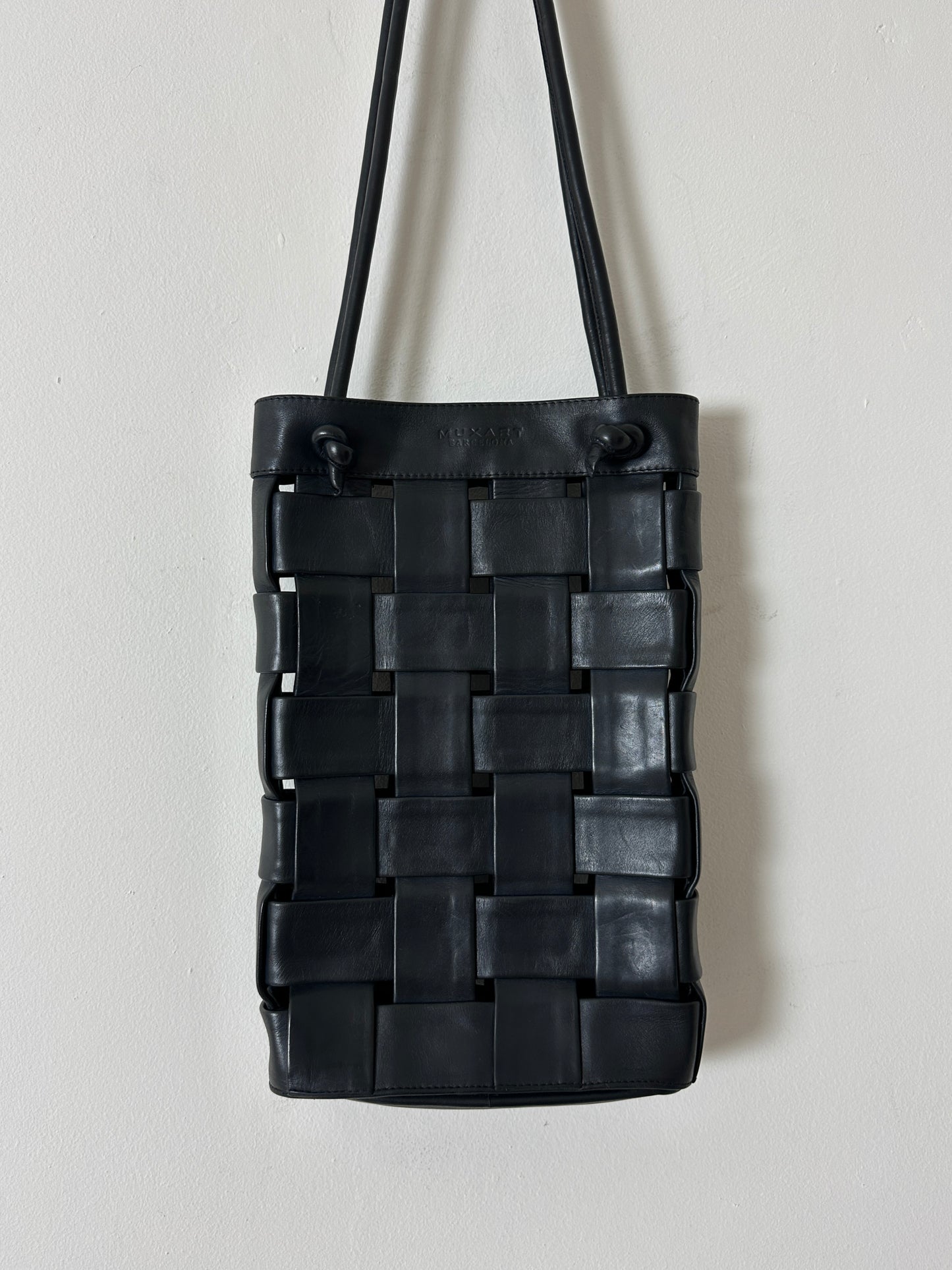 Woven leather bag | Night
