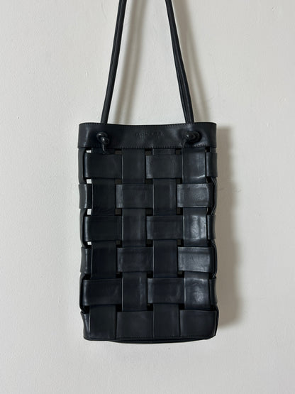 Woven leather bag | Night