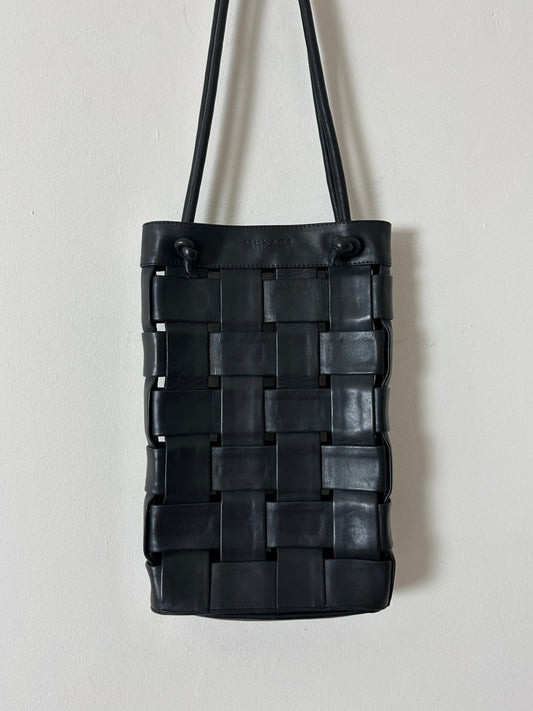 Woven leather bag | Night