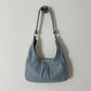 Leather shoulder bag | Ice blue