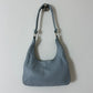 Leather shoulder bag | Ice blue