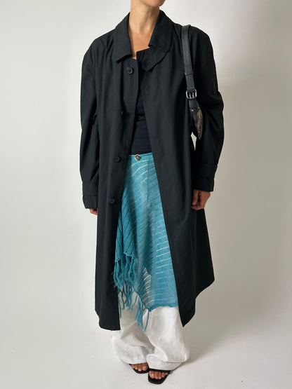 Oversized trench coat | Black