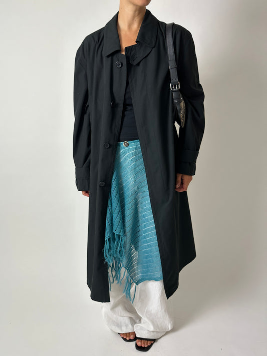 Oversized trench coat | Black