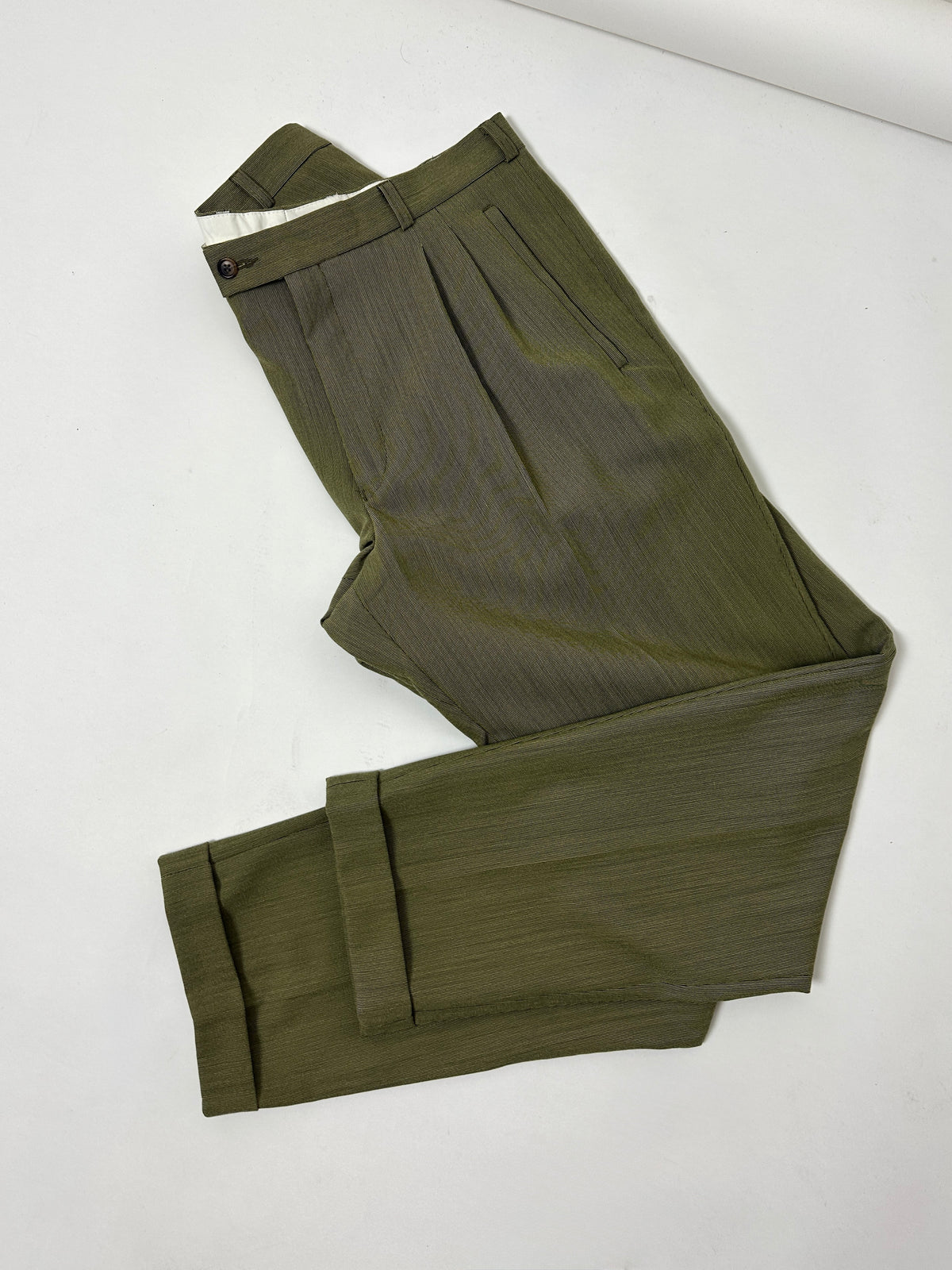 Tailored trousers | Olive green