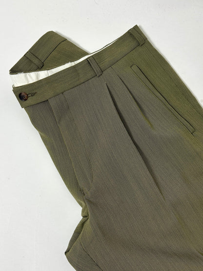 Tailored trousers | Olive green