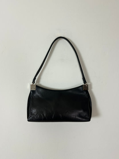 Leather shoulder bag | Black