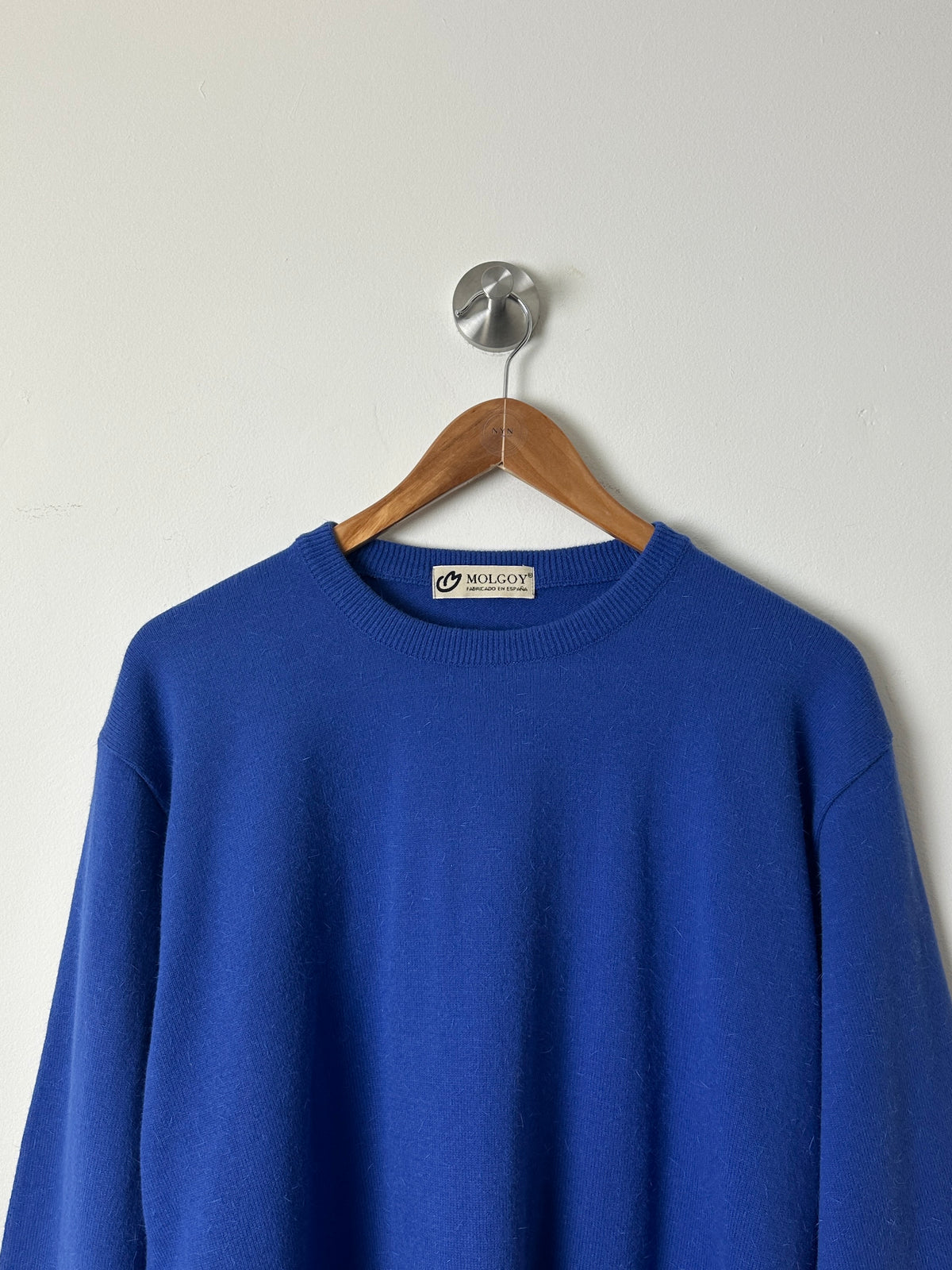 Crew neck sweater | Bright blue