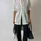 Linen detailed shirt | Off white