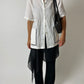 Linen detailed shirt | Off white