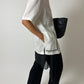 Linen detailed shirt | Off white