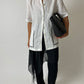 Linen detailed shirt | Off white
