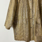 coated snake jacket | Beige