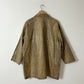 coated snake jacket | Beige