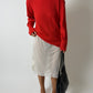 Lace slip skirt | Off white