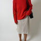 Lace slip skirt | Off white