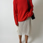 Lace slip skirt | Off white