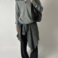 Oversized checked shirt | Grey