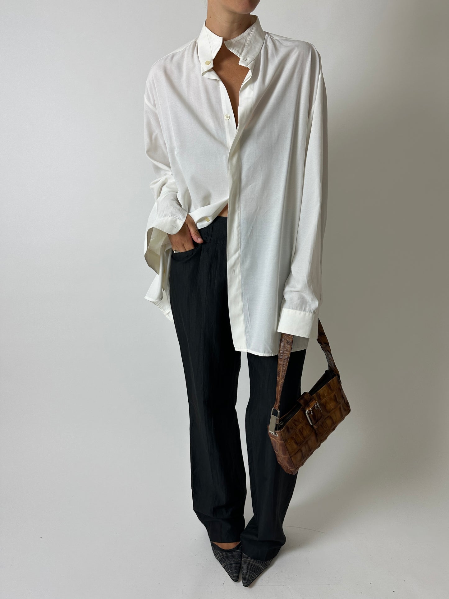 Tuxedo collar shirt | Off-White