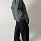 Oversized checked shirt | Grey